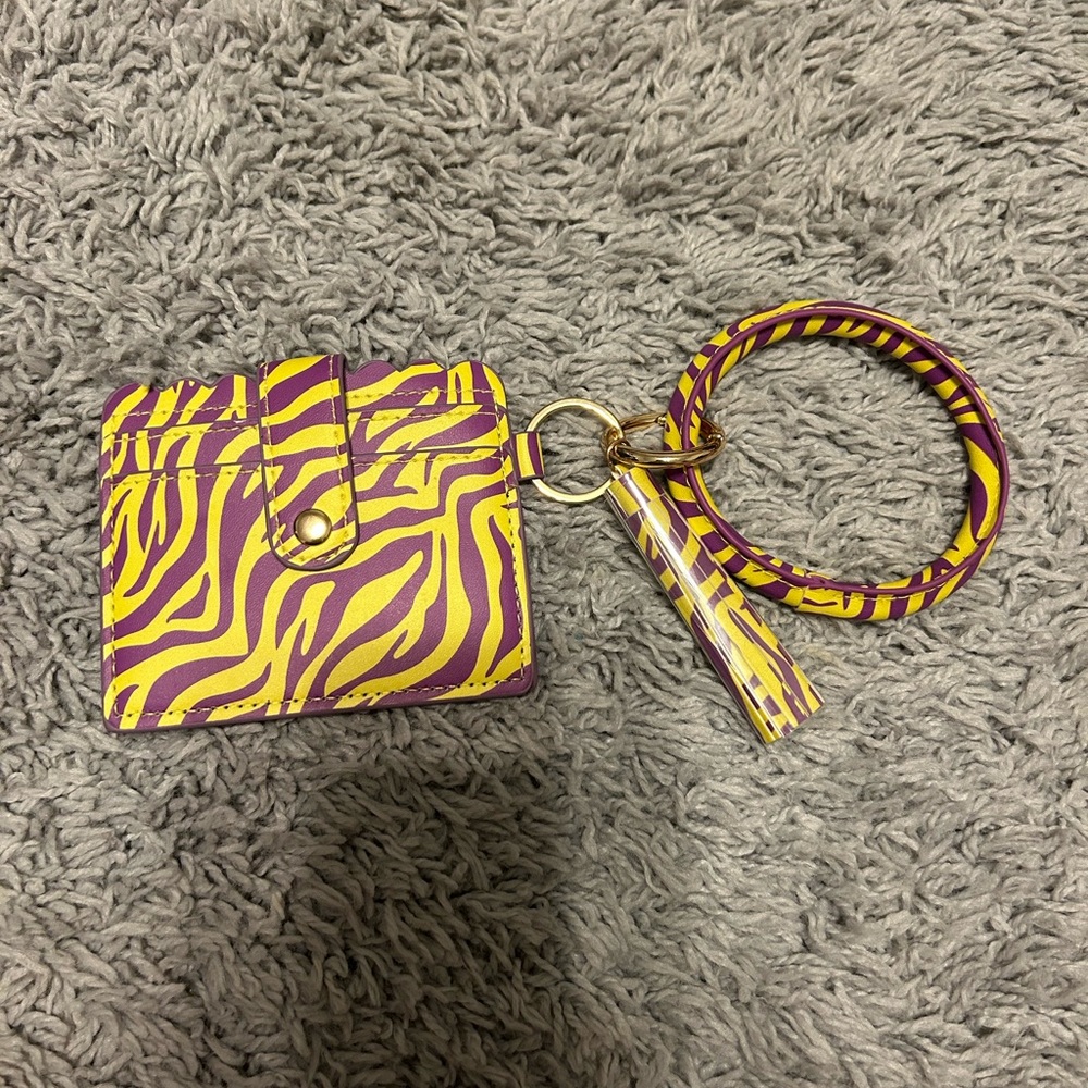 LSU Tiger Wallet Wristlet